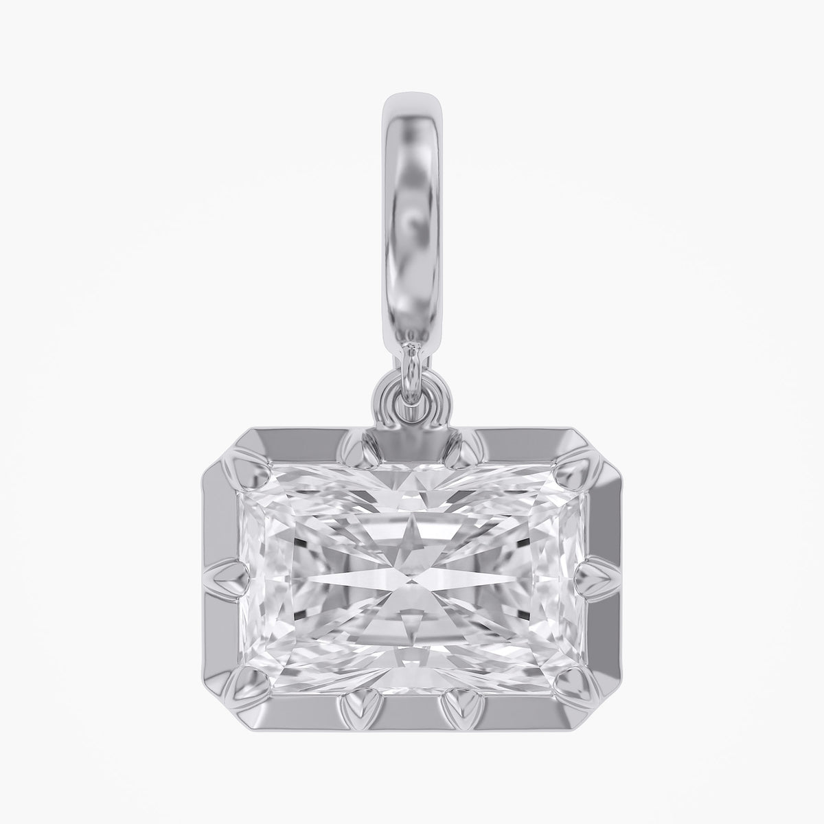 Lab Grown Georgian Style Pendants With Openable Bail