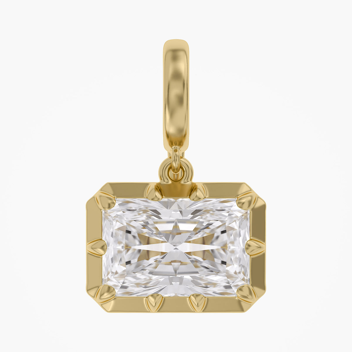 Lab Grown Georgian Style Pendants With Openable Bail