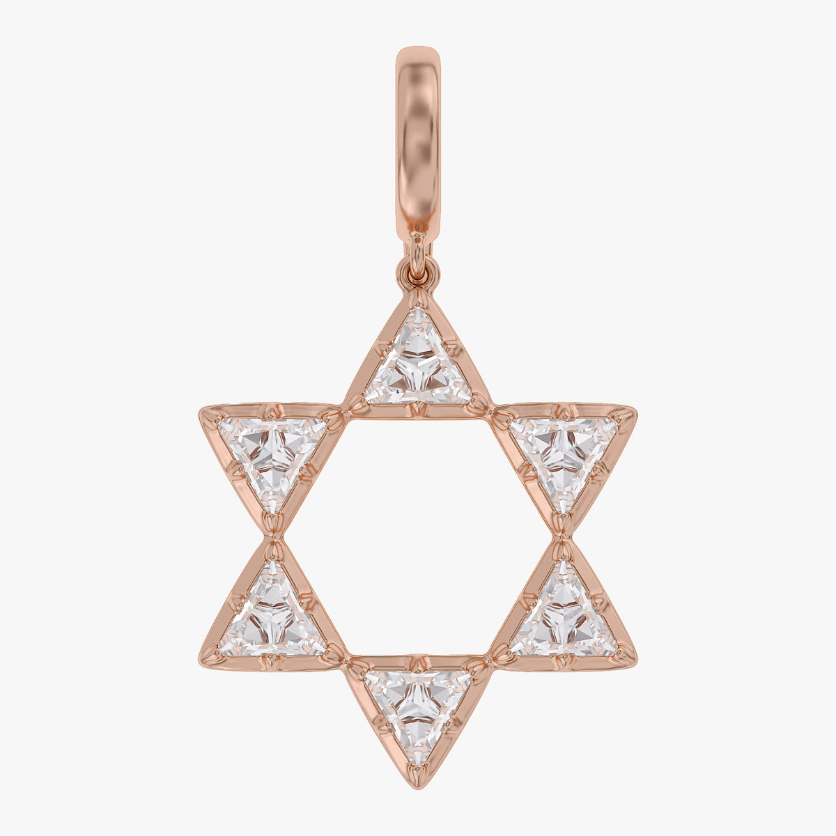 Lab Grown Georgian Style Star / Cross Pendant