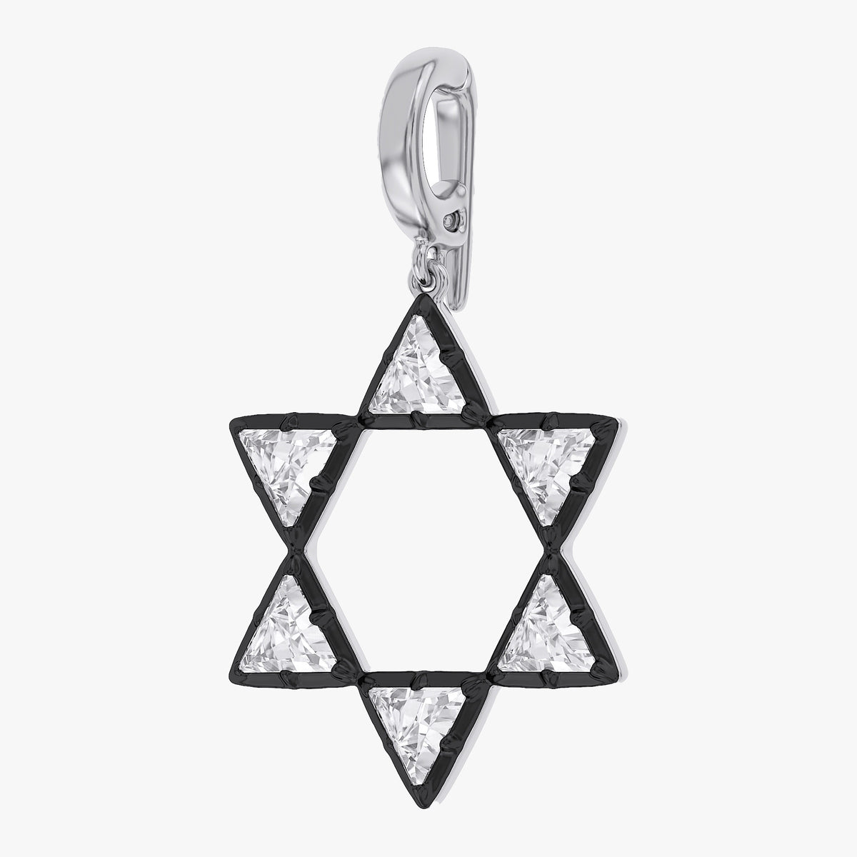 Lab Grown Georgian Style Star / Cross Pendant