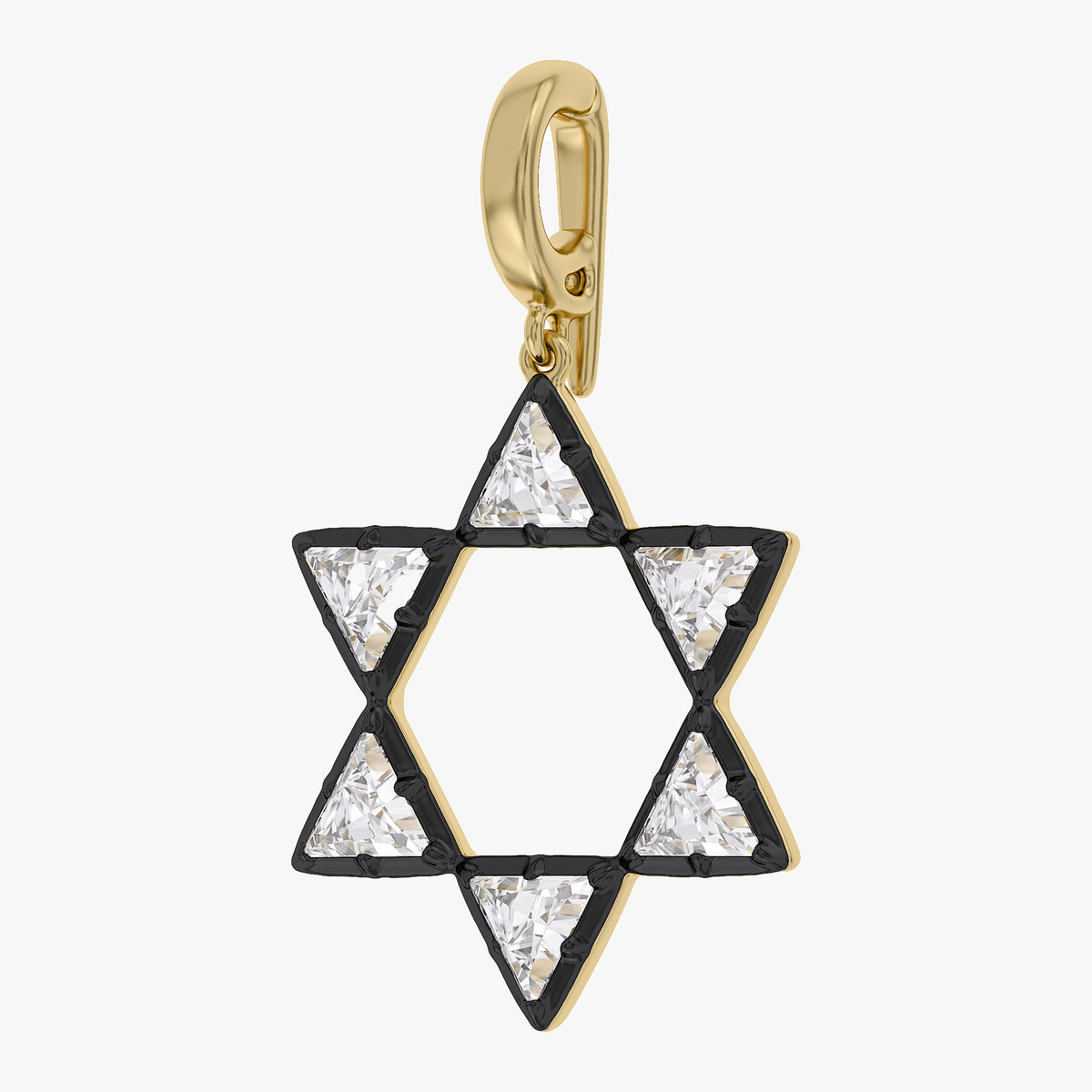 Lab Grown Georgian Style Star / Cross Pendant