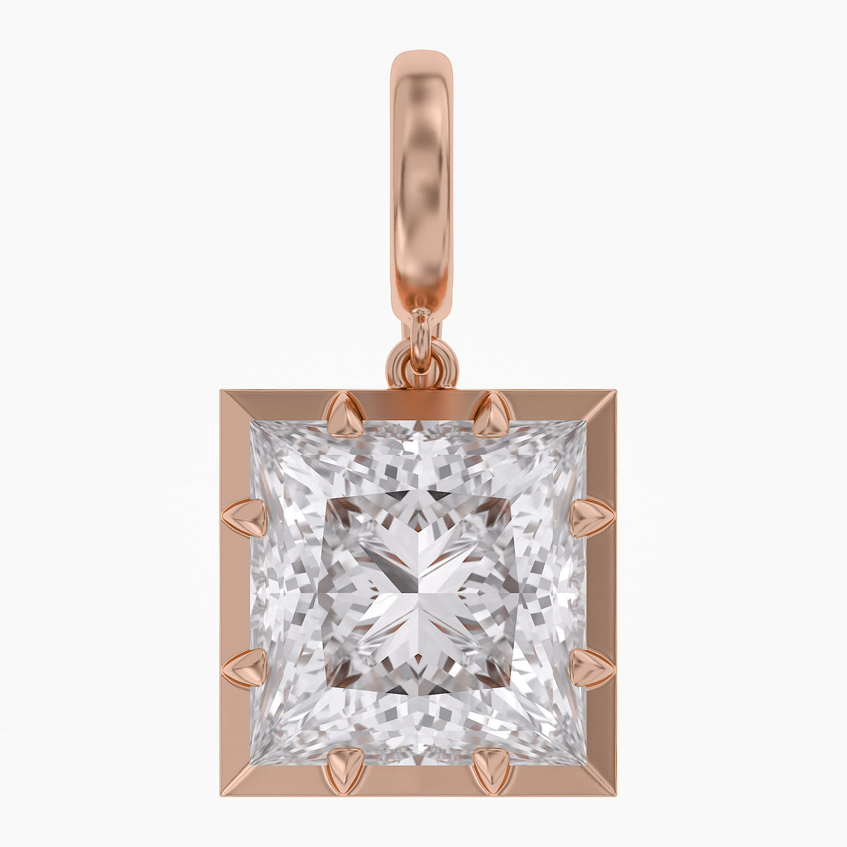 Lab Grown Georgian Style Pendants With Openable Bail
