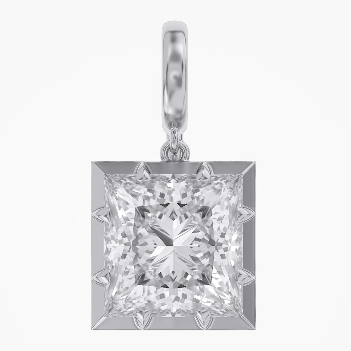 Lab Grown Georgian Style Pendants With Openable Bail