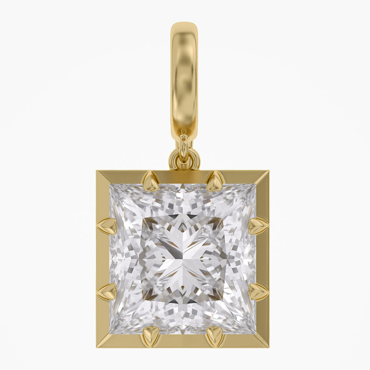 Lab Grown Georgian Style Pendants With Openable Bail