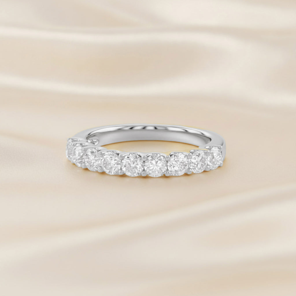 1.00 CTW Round Lab Grown Diamond Floral Ring