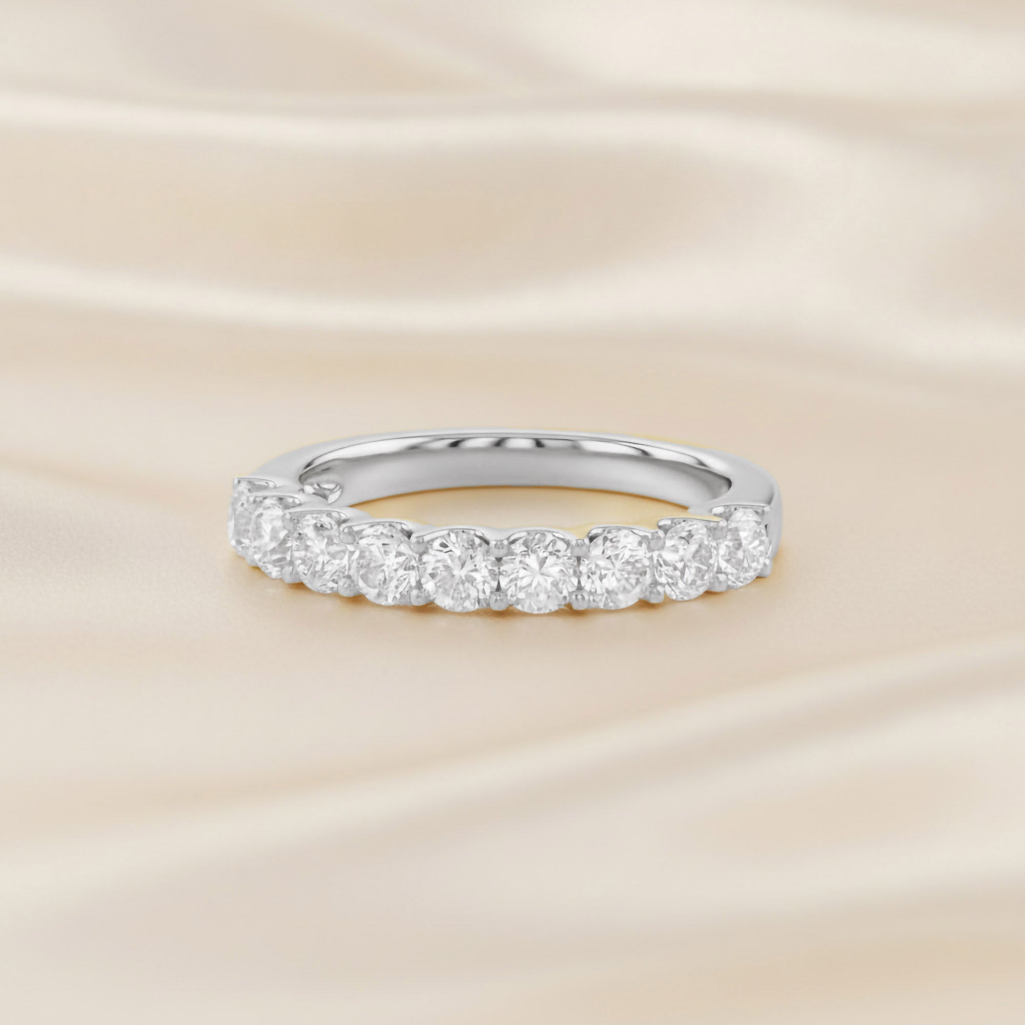 1.00 CTW Round Lab Grown Diamond Floral Ring