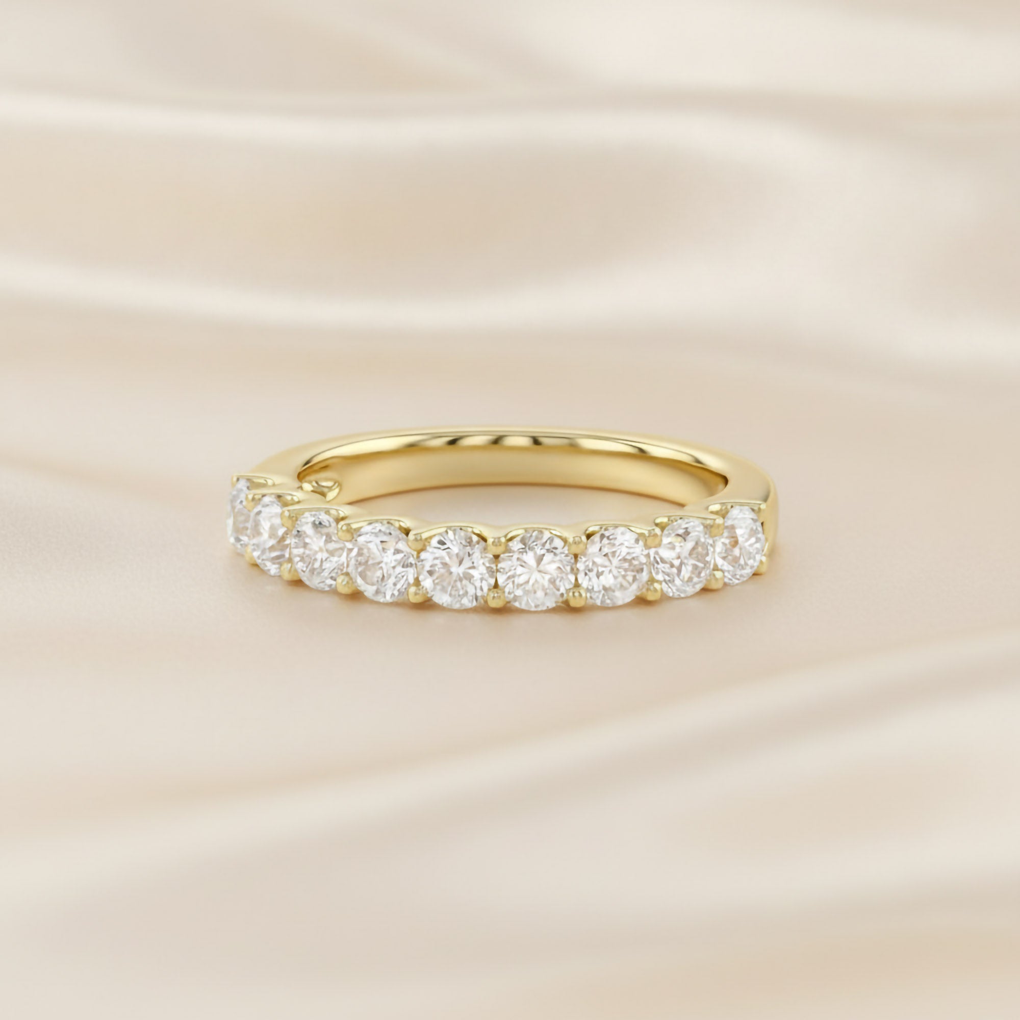 1.00 CTW Round Lab Grown Diamond Floral Ring