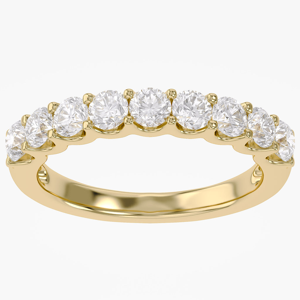 1.00 CTW Round Lab Grown Diamond Floral Ring
