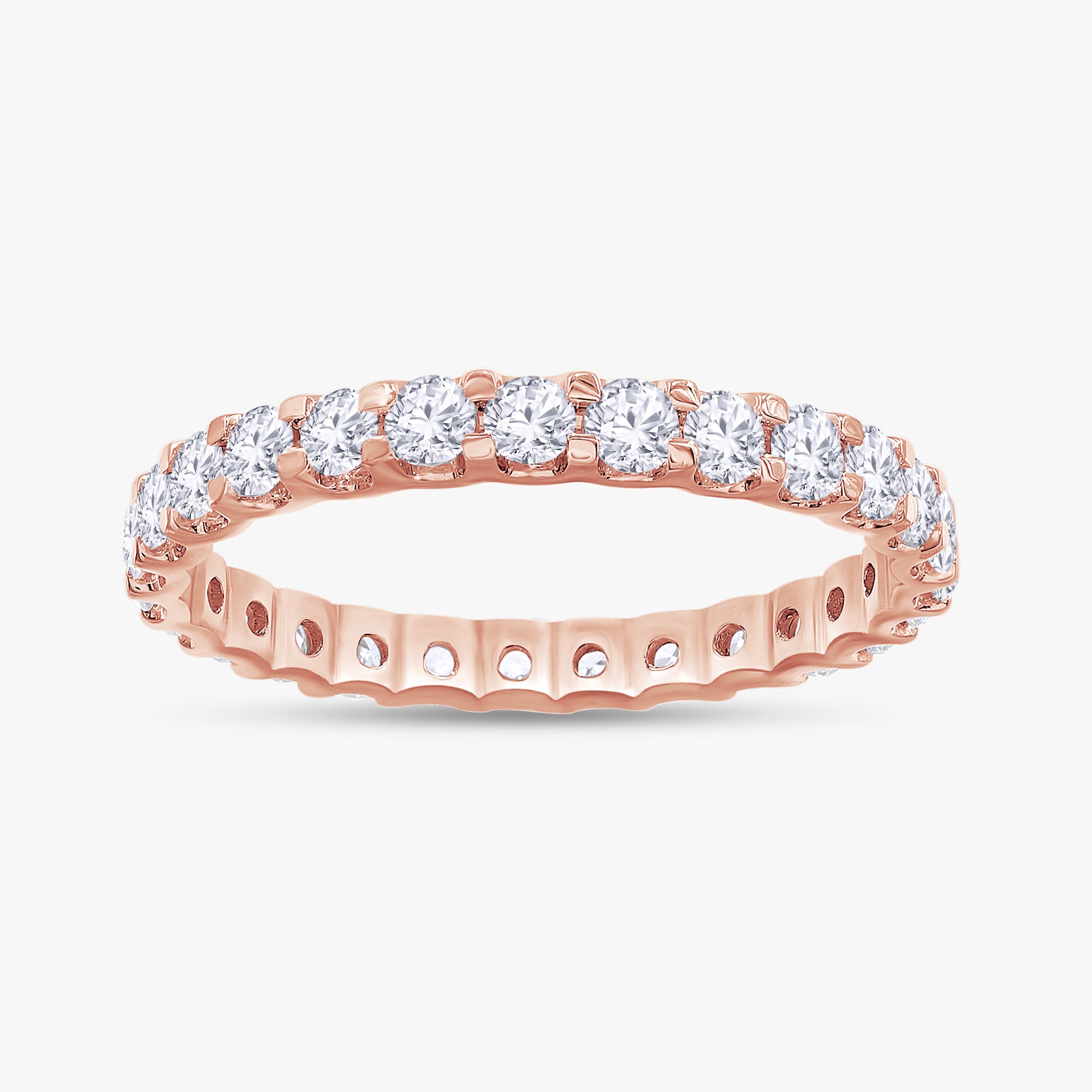 1.00 Carat Lab Grown Diamond Full Eternity Wedding Band Ring