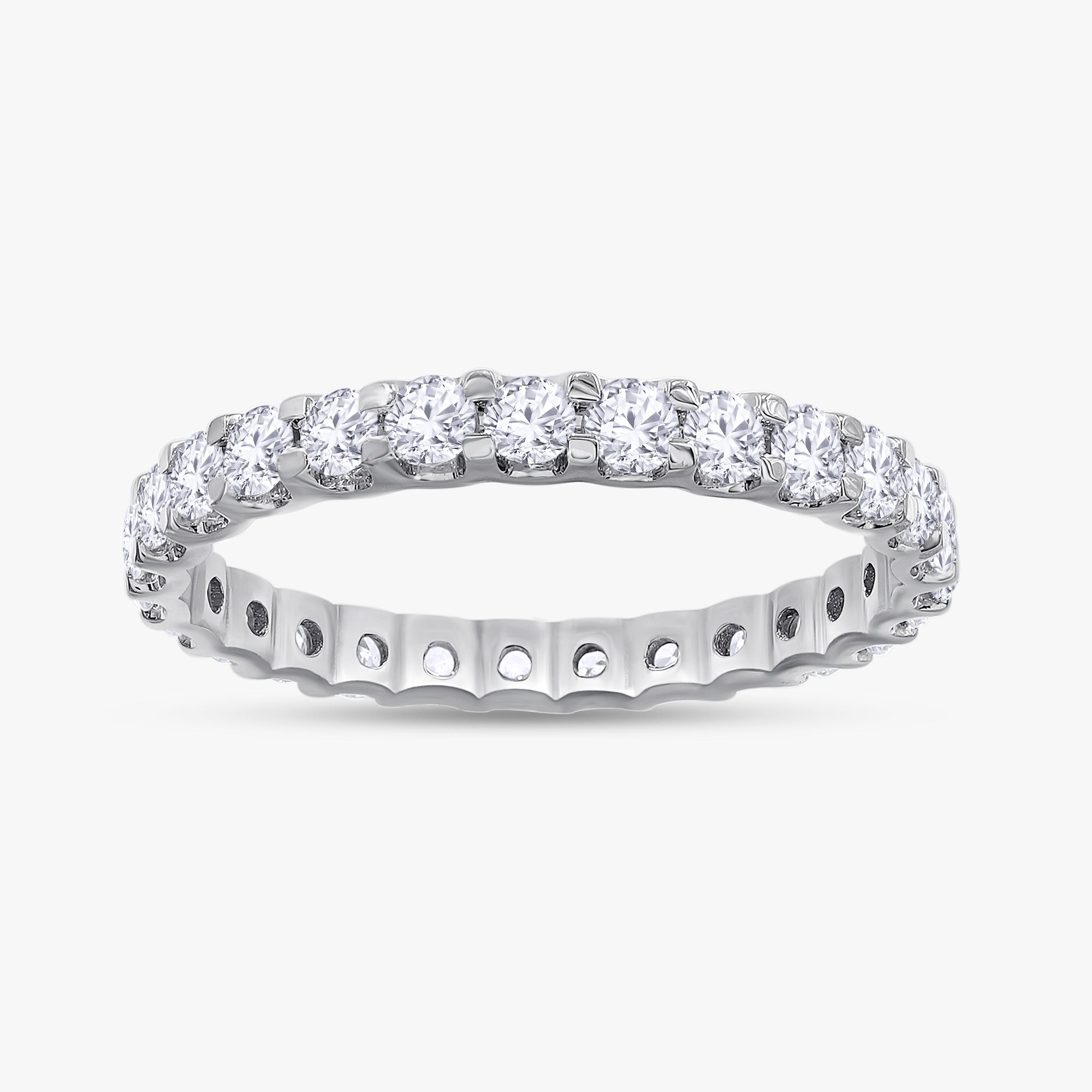 1.00 Carat Lab Grown Diamond Full Eternity Wedding Band Ring