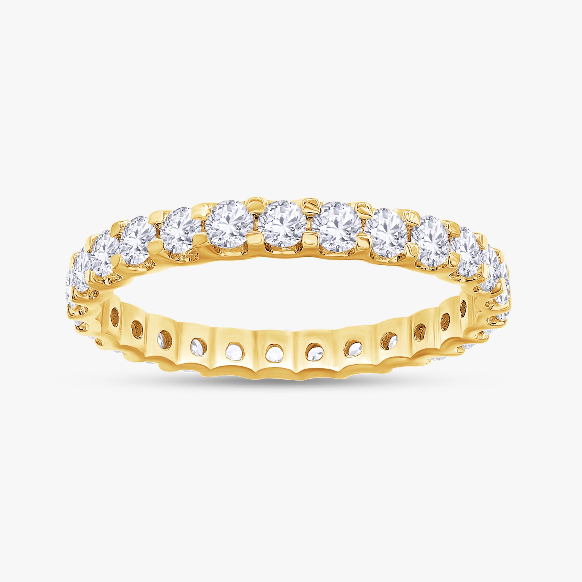 1.00 Carat Lab Grown Diamond Full Eternity Wedding Band Ring