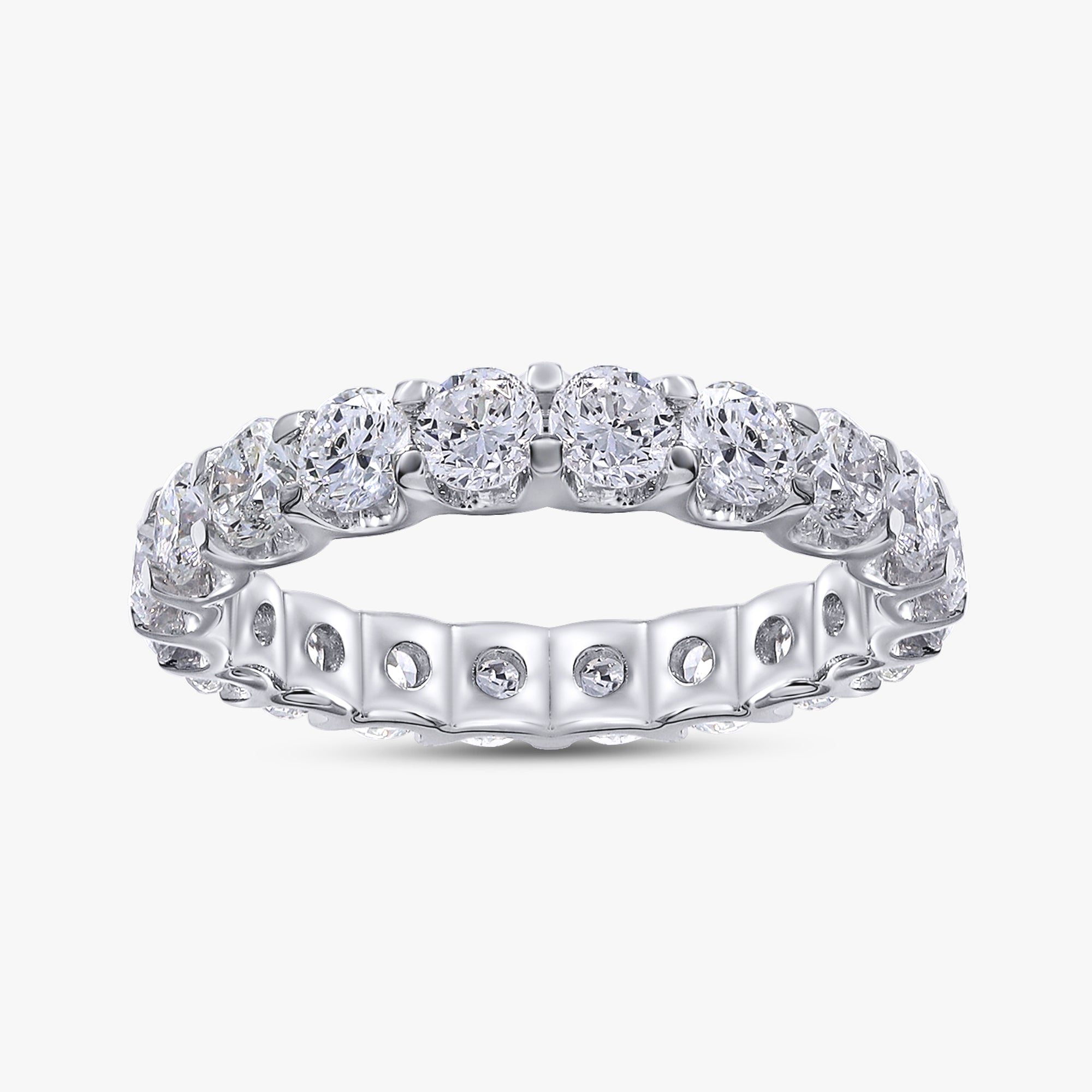 2.50 Carat Round Cut Lab Grown Diamond Full Eternity Ring