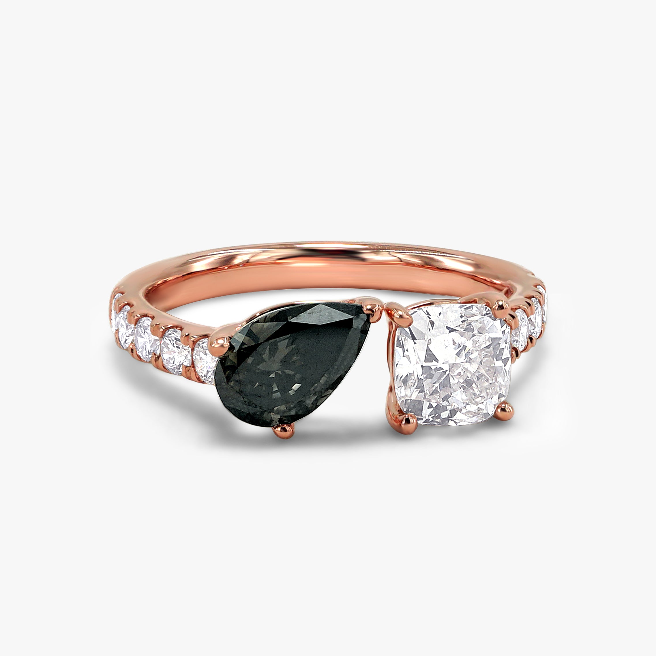 2.00 Carat Lab Grown Diamond Toi et Moi Engagement Ring