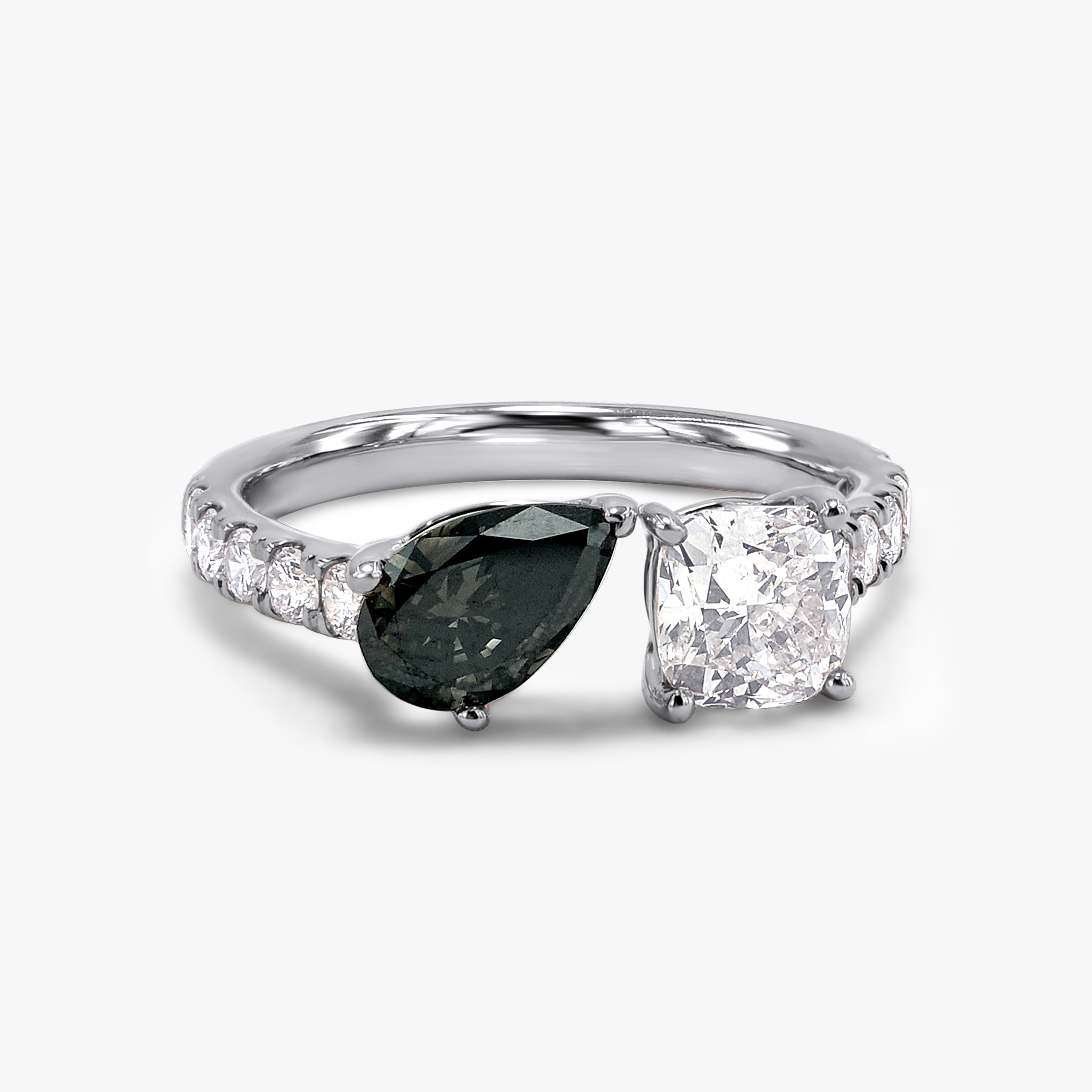 2.00 Carat Lab Grown Diamond Toi et Moi Engagement Ring