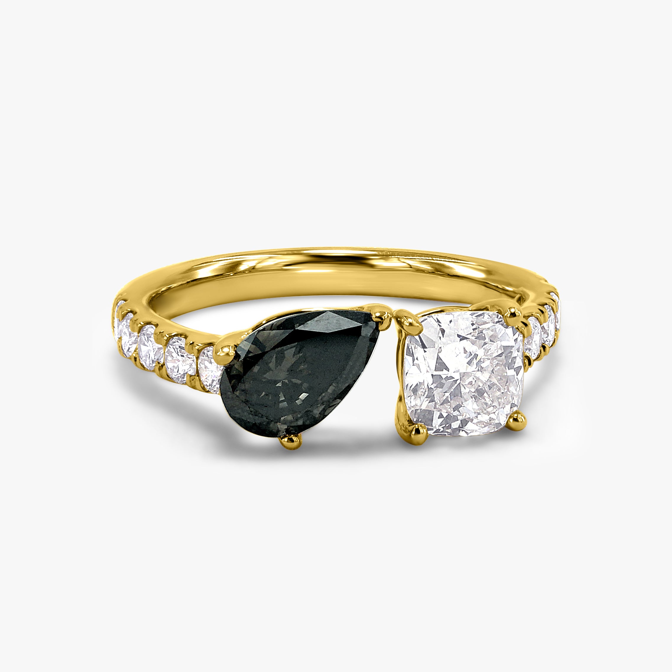 2.00 Carat Lab Grown Diamond Toi et Moi Engagement Ring