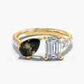 2.50 Carat Lab Grown Diamond Adjustable Toi et Moi Engagement Ring