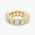 7.00 Carat Round Cut Lab Grown Diamond Stretchable Band Ring