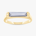 Baguette Shape 0.55 Carat Lab Grown Diamond Solitaire Rings