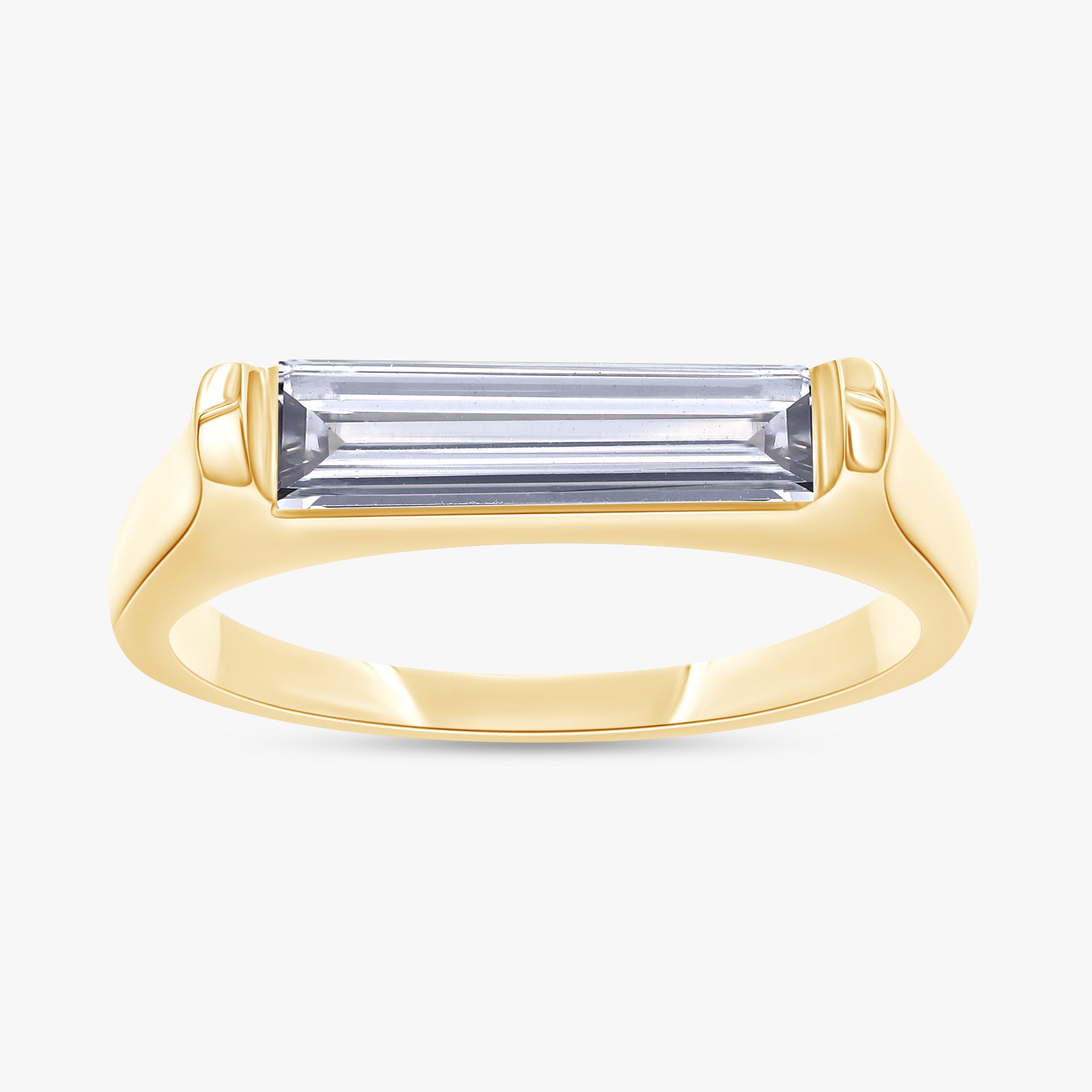 Baguette Shape 0.55 Carat Lab Grown Diamond Solitaire Rings