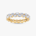 1.90 Carat Marquise Cut Lab Grown Diamond 2-Row Band Ring