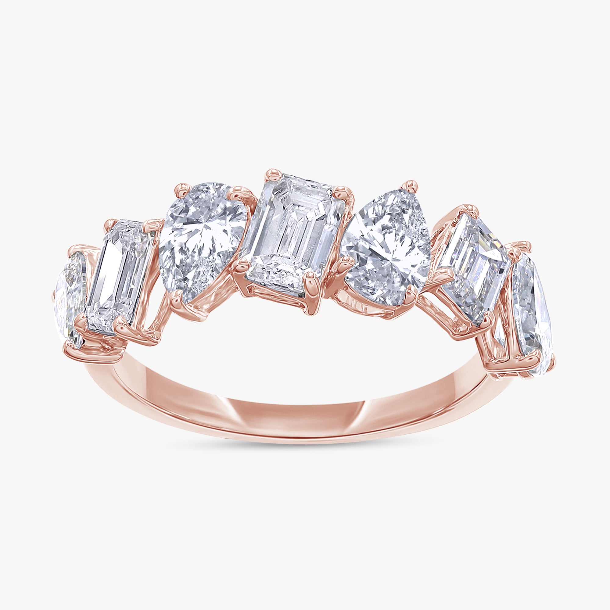 1.75 Carat Lab Grown Diamond 7-Stone Engagement Ring