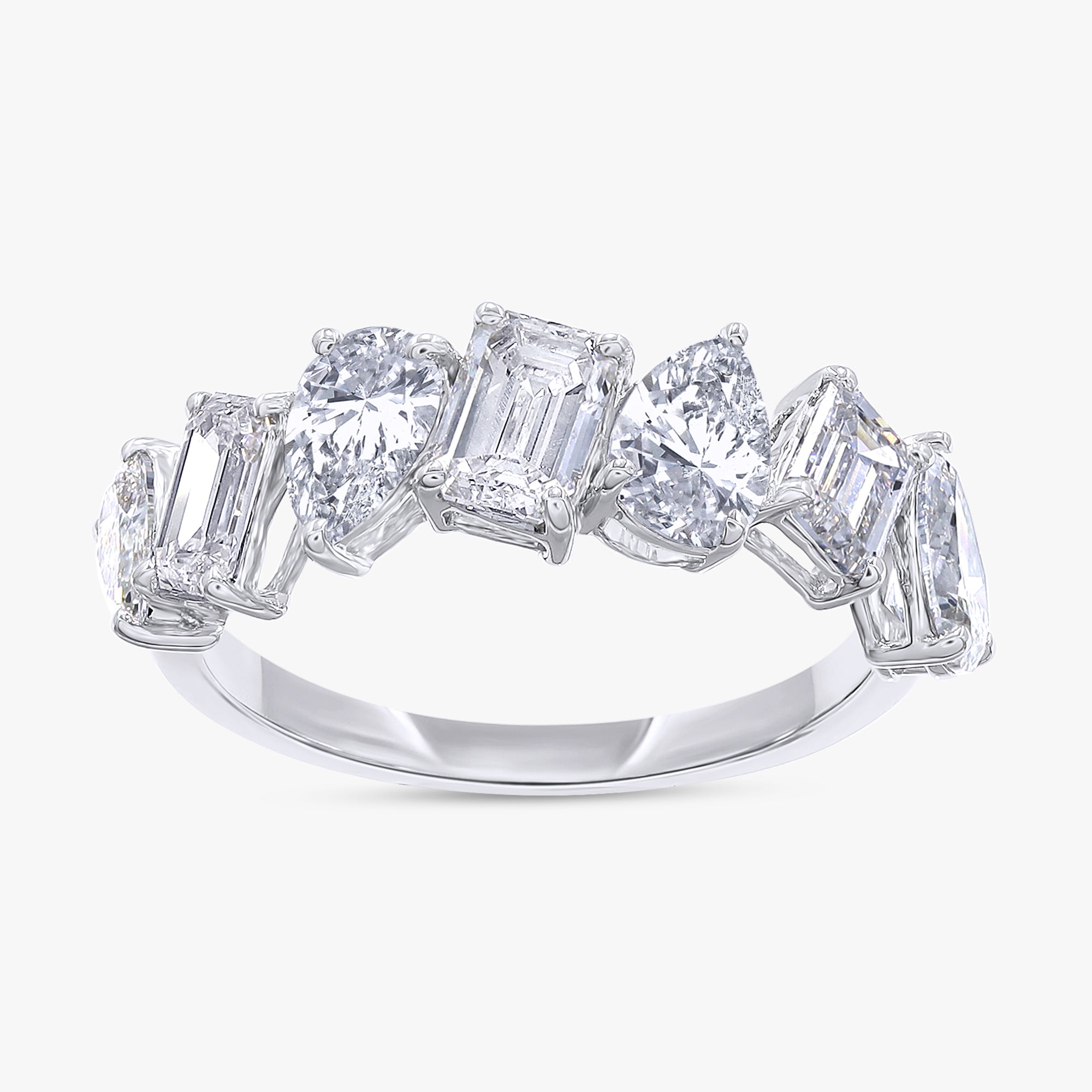 1.75 Carat Lab Grown Diamond 7-Stone Engagement Ring