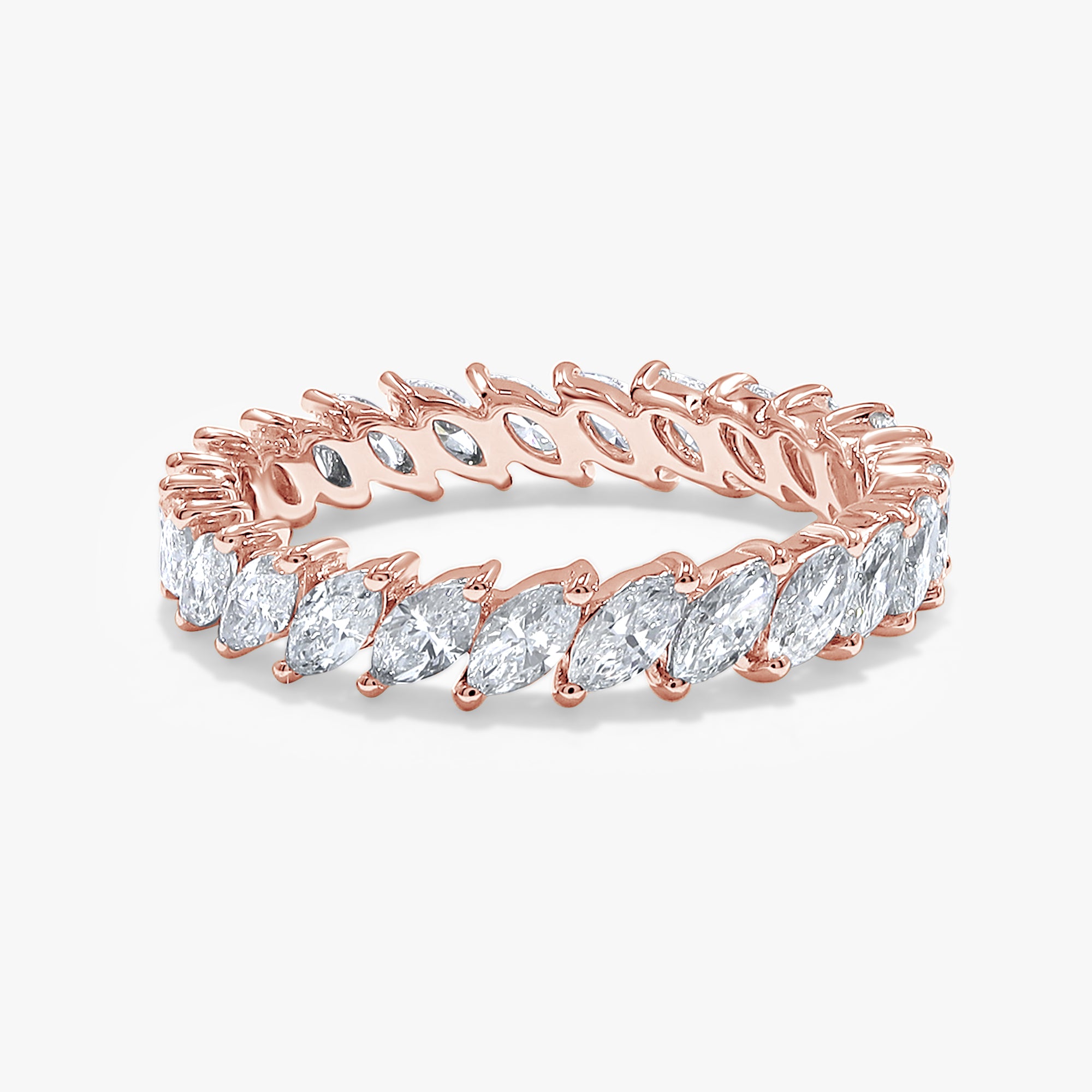 1.55 Carat Marquise Cut Lab Grown Diamond Full Eternity Ring