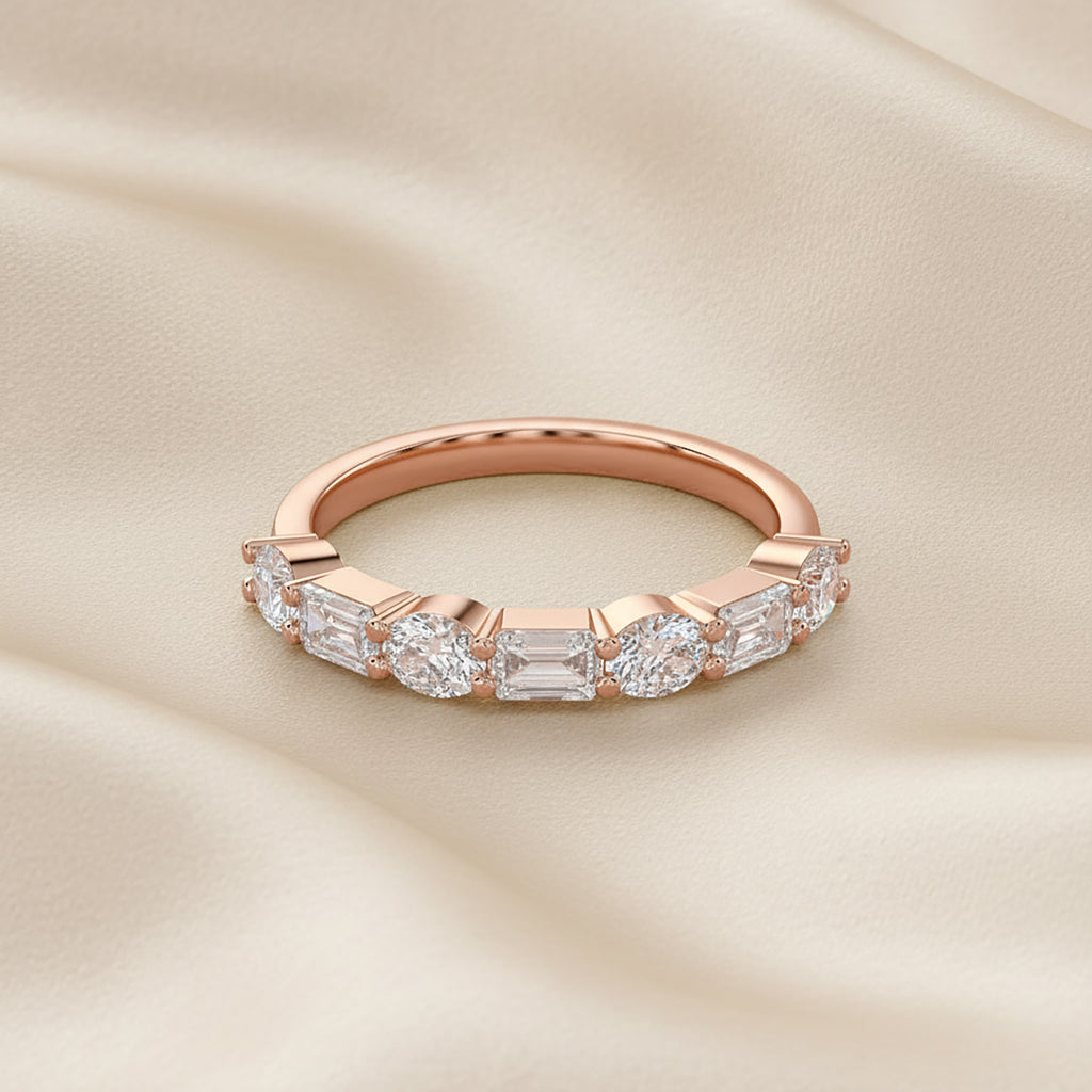 1.05 Carat Lab Grown Diamond 7 Stone Engagement Ring