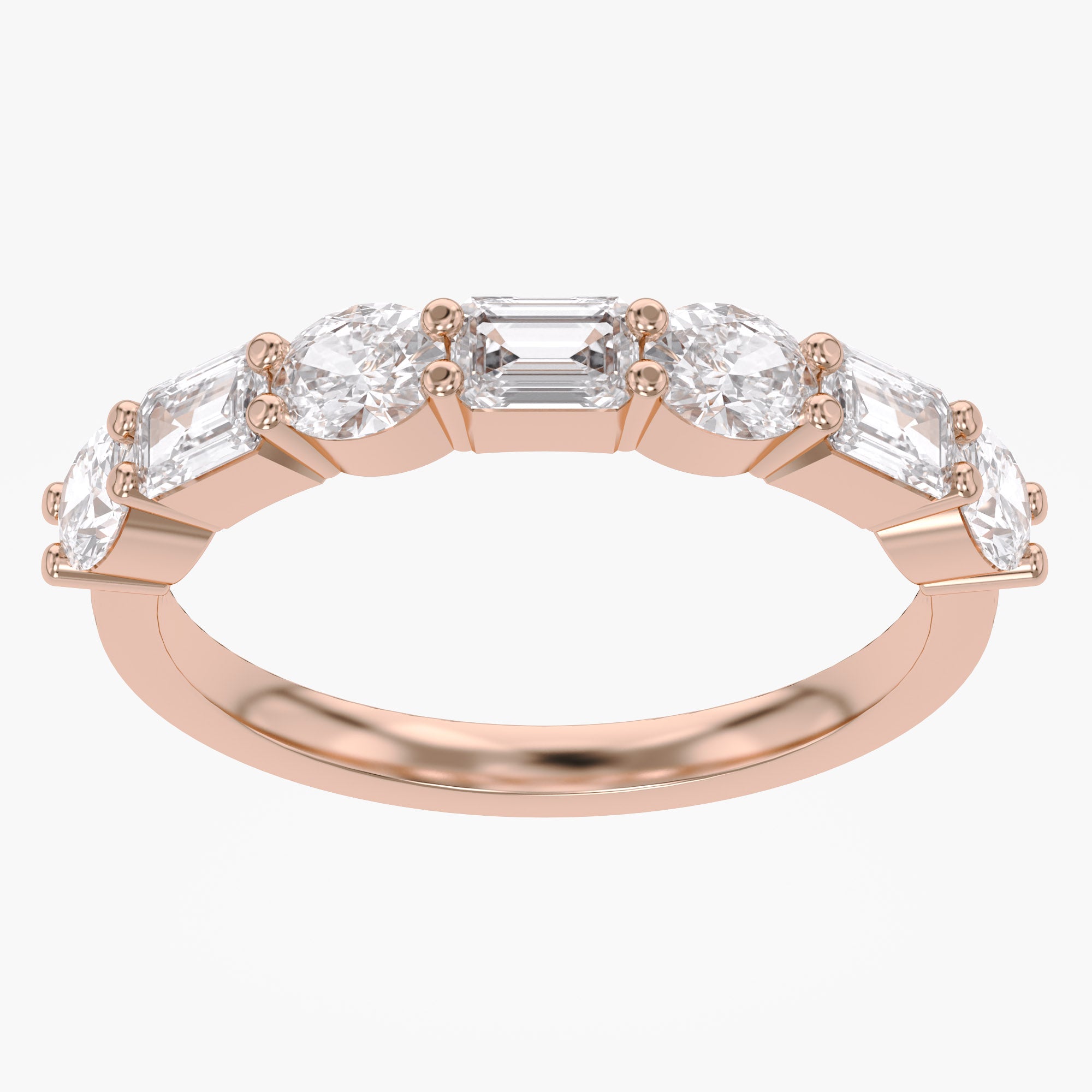 1.05 Carat Lab Grown Diamond 7 Stone Engagement Ring
