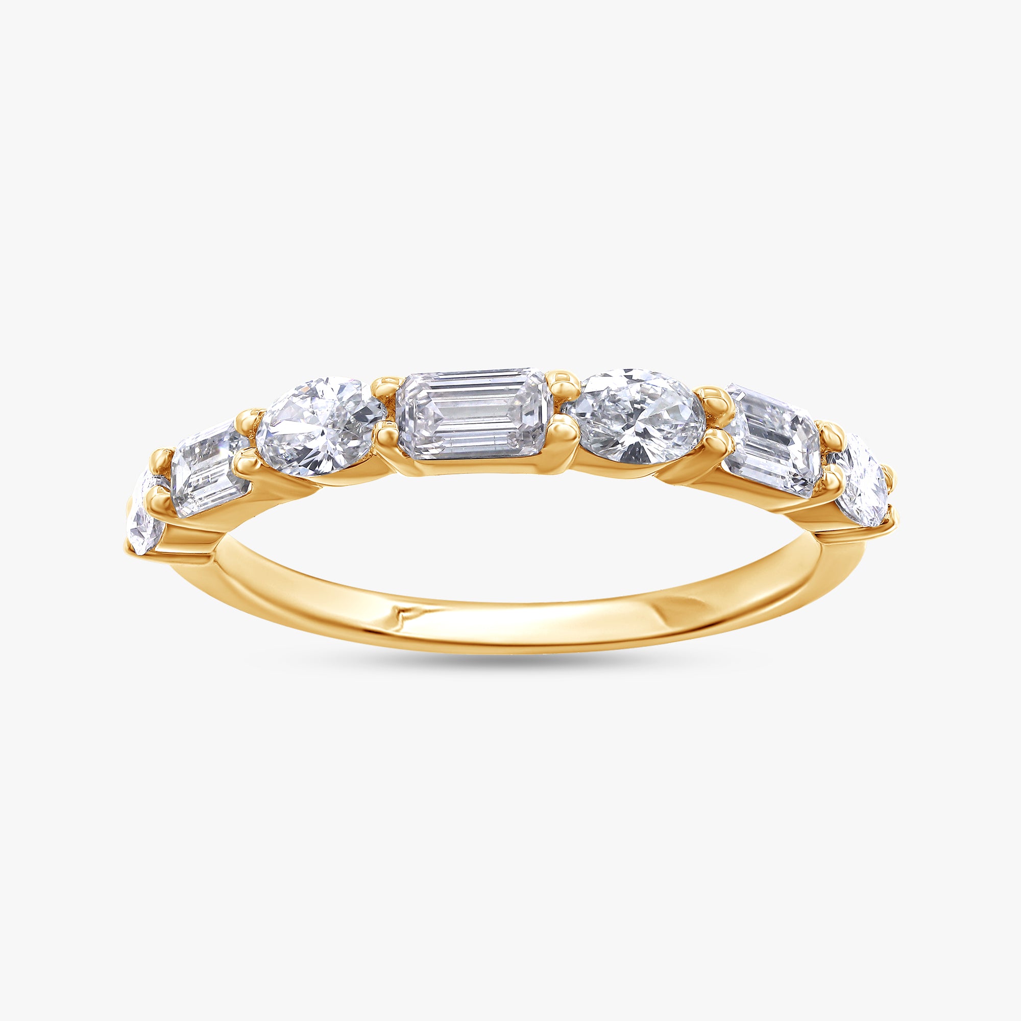 1.05 Carat Lab Grown Diamond 7 Stone Engagement Ring