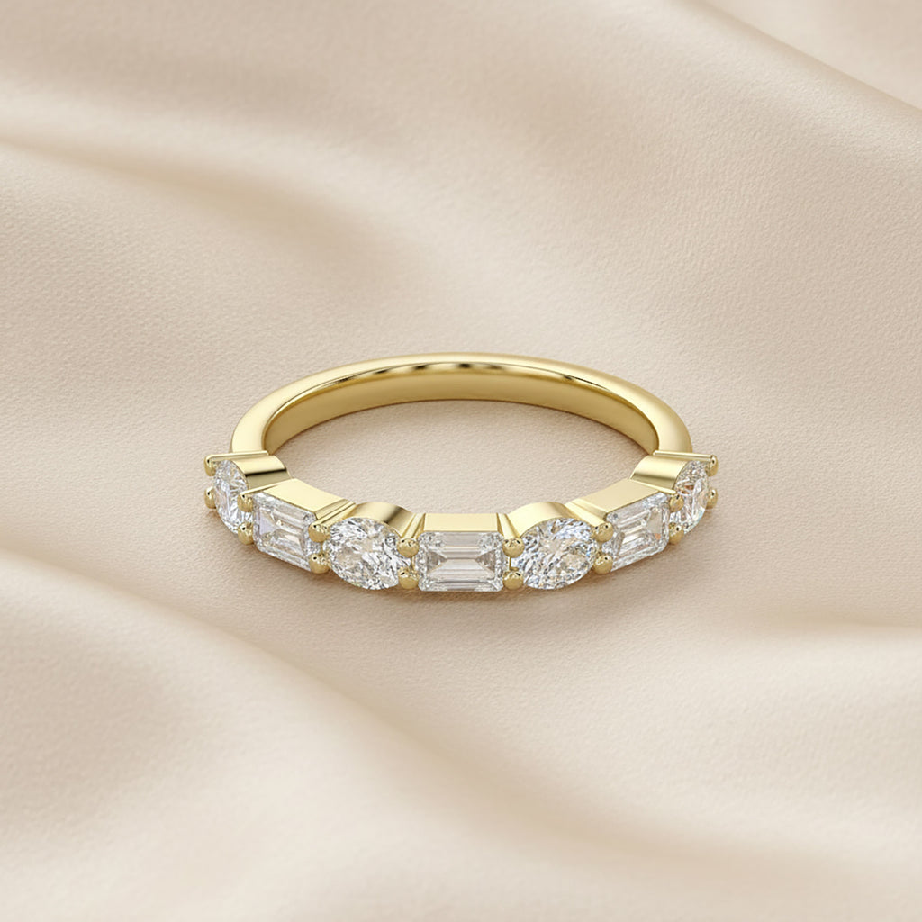 1.05 Carat Lab Grown Diamond 7 Stone Engagement Ring