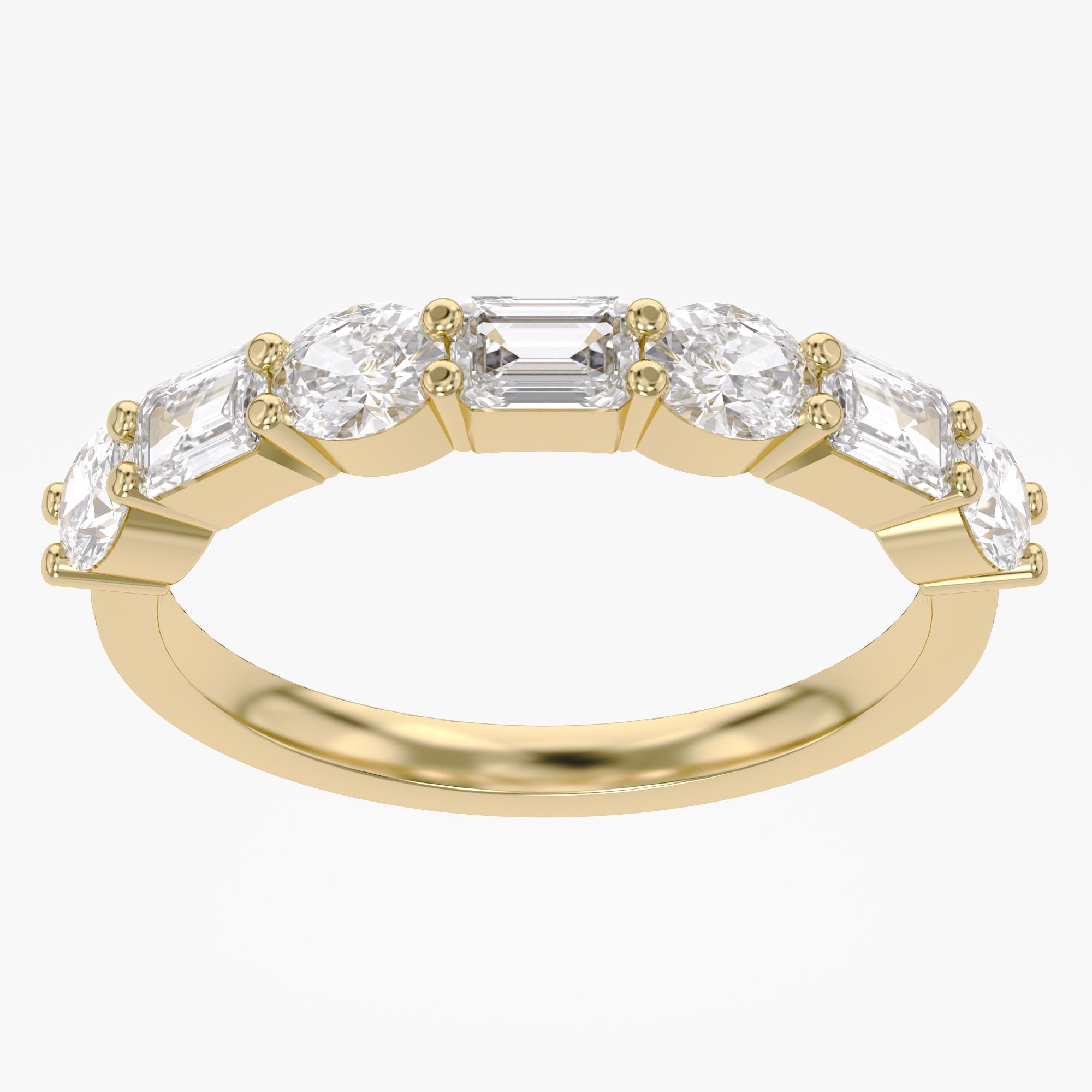 1.05 Carat Lab Grown Diamond 7 Stone Engagement Ring