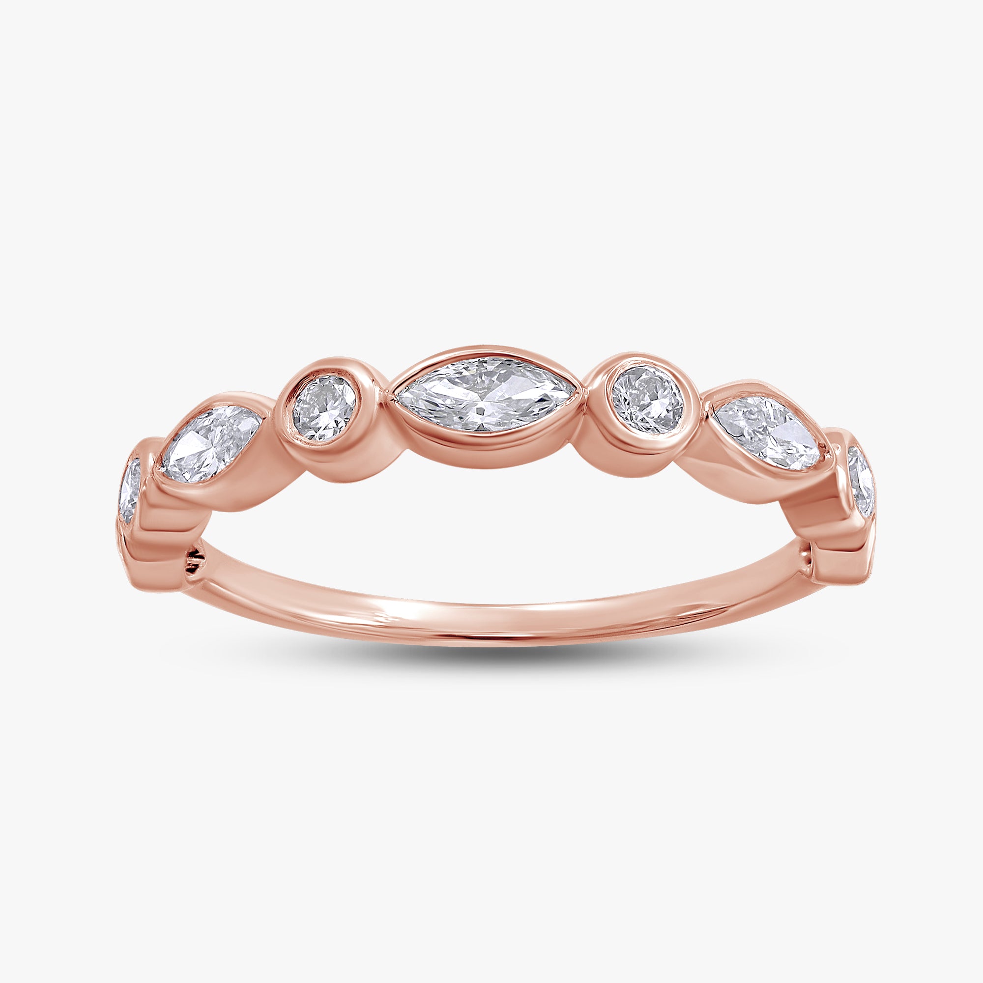 0.50 Carat Lab Grown Diamond 9-Stone Engagement Ring