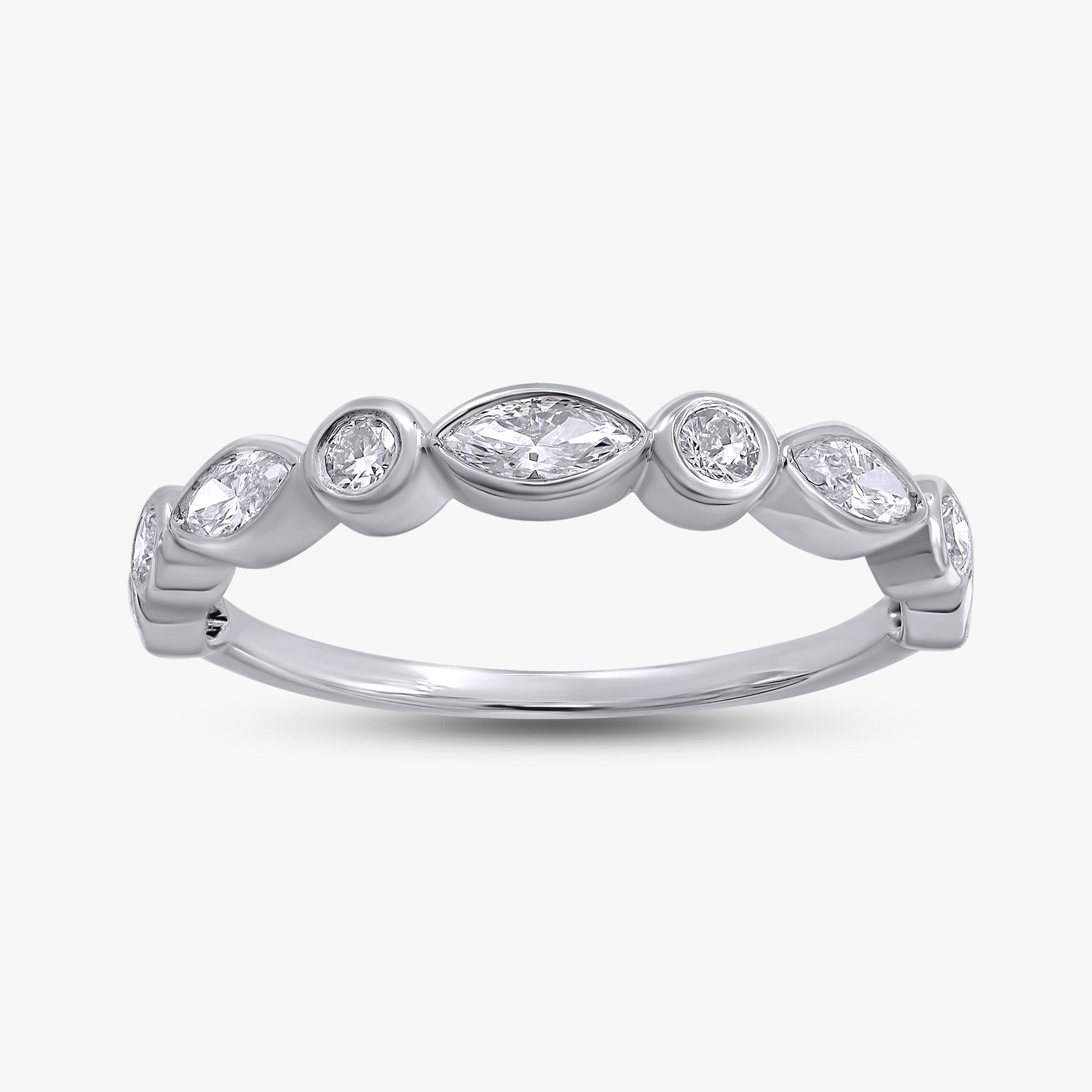 0.50 Carat Lab Grown Diamond 9-Stone Engagement Ring