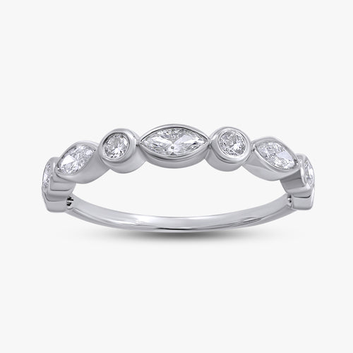 0.50 Carat Lab Grown Diamond 9-Stone Engagement Ring
