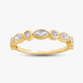0.50 Carat Lab Grown Diamond 9-Stone Engagement Ring