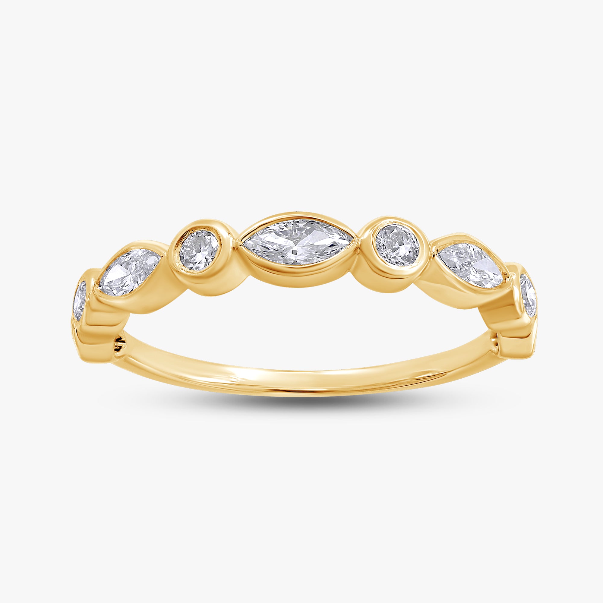 0.50 Carat Lab Grown Diamond 9-Stone Engagement Ring
