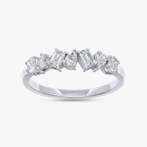 0.50 Carat Lab Grown Diamond 7-Stone Engagement Ring
