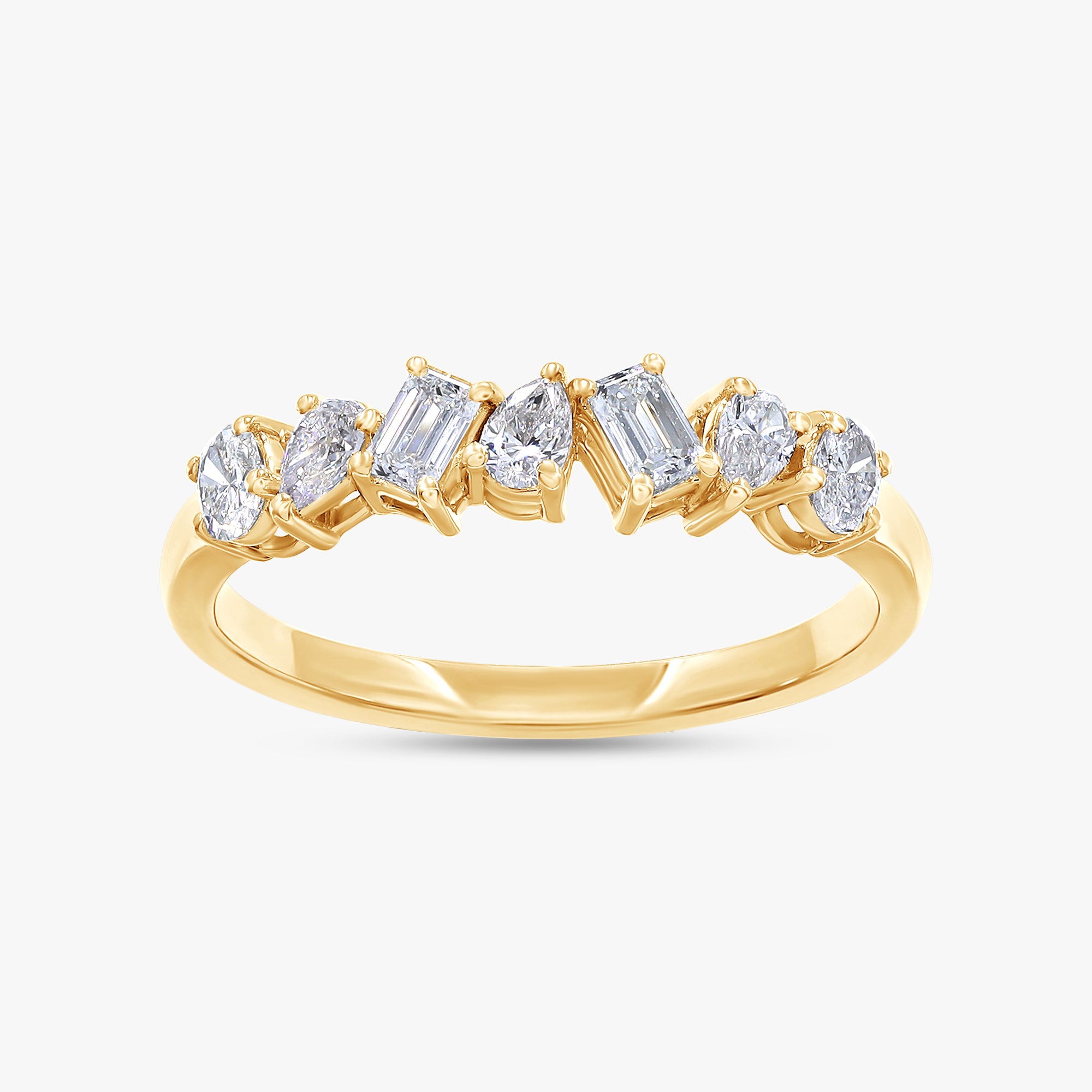 0.50 Carat Lab Grown Diamond 7-Stone Engagement Ring