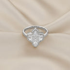 2.06 TWC Pencil and Tapered Baguette Shape Lab Grown Diamond Engagement Ring
