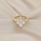 2.06 TWC Pencil and Tapered Baguette Shape Lab Grown Diamond Engagement Ring
