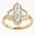 Pencil and Tapered Baguette Shape 2.06 Lab Grown Diamond Engagement Ring