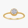Round Shape 0.45 Carat Lab Grown Diamond Solitaire Rings