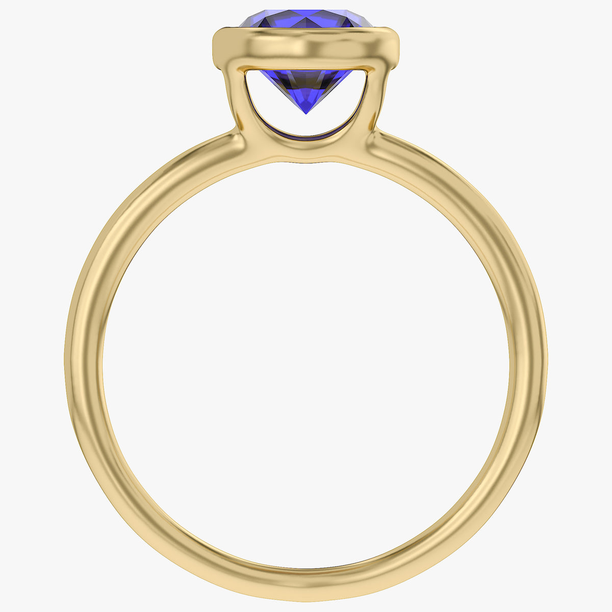 1.35 Carat Lab Grown Gemstone Solitaire Engagement Ring