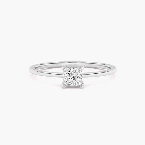 0.25 Carat Princess Cut Lab Grown Diamond Solitaire Ring
