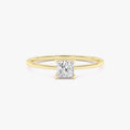 0.30 Carat Princess Cut Lab Grown Diamond Solitaire Ring