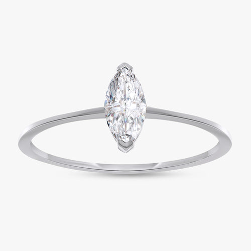 0.20 Carat Marquise Shape Lab Grown Diamond Solitaire Engagement Ring