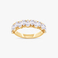 1.25 Carat Pear Shape Lab Grown Diamond Half Eternity Wedding Ring