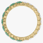 3.00 Carat Lab Grown Gemstone and Diamond Full Eternity Wedding Band Ring