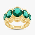 4.30 Carat Lab Grown Gemstone 5-Stone Engagement Ring